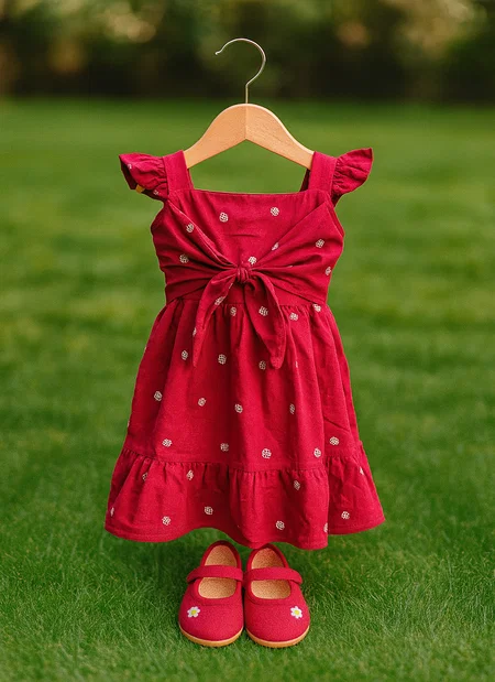 T 3484 A And B Rayon Blended Fancy Kids Girls Wear Collection Wholesalers In Delhi
